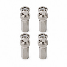 100 X BNC Male Twist on RG59 Coax Coaxial Connector for CCTV Security Camera LOT