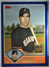 2003 Topps Traded #T246 Travis Ishikawa FY Rookie Card. rookie card picture