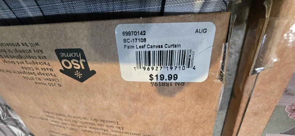 Lote de 2 - Cortina de Ducha Be Bath Essentials Tela Hoja Plama Gris, 70x72 pulgadas Foto 4 de 4