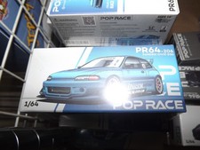 POP Race 1/64 #206 pandem Honda civic EG6 blue chrome NIB