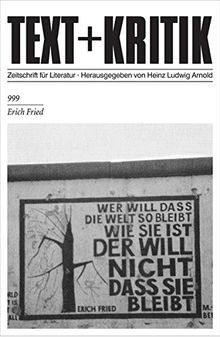 Erich Fried (TEXT+KRITIK 91) von not specified | Buch | Zustand sehr gut