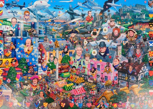 Gibsons 'I LOVE GREAT BRITAIN' - Puzzle 1000 pezzi Mike Jupp - Completo - Foto 2 di 7