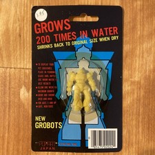 Vintage 80s Grobot GROWING ROBOT Toy - Pop Art Japan - Rare Mecha Mold - SEALED