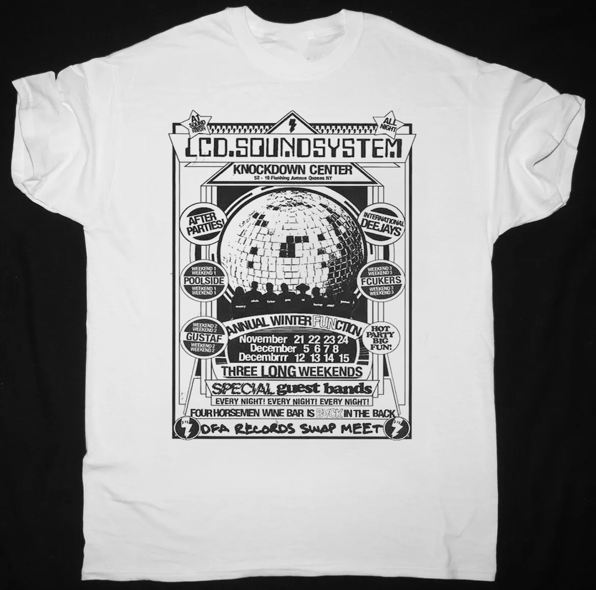 NEW LCD Soundsystem 2025 Tour Band T Shirt White All Size S to 5XL