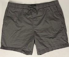 Banana Republic Men's Pull On Shorts Elastic Waist GRAY XXL Stretch Cotton Deck