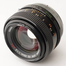 Canon 55mm F/1.2 Breech Lock FD Mount Lens