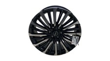 B 22x8.5 24 Spoke Machined W Painted Accents Wheel Rim Blacksilver 12k