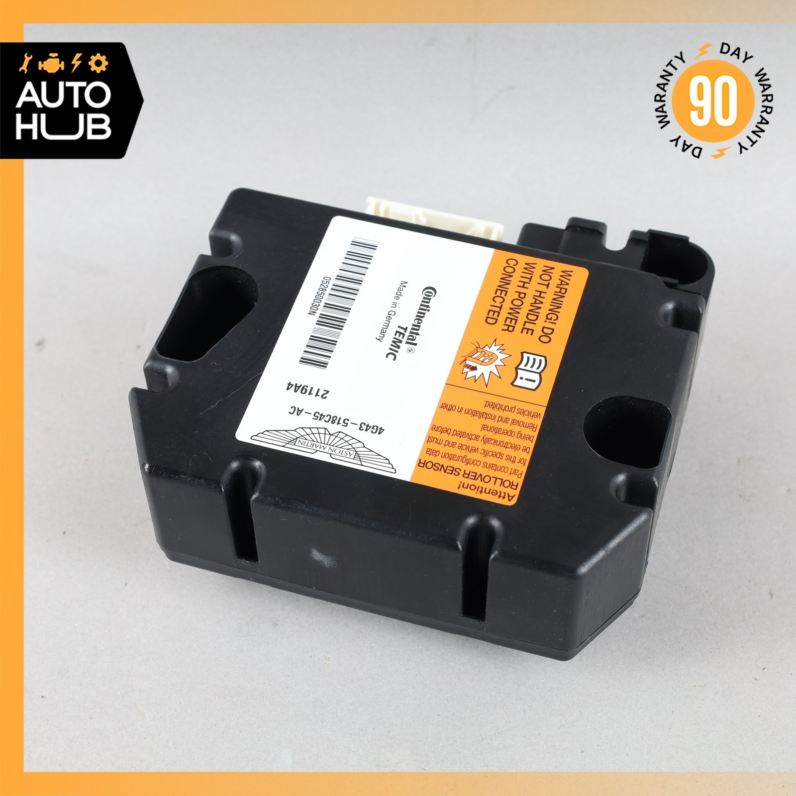 Aston Martin DB9 Volante Rollover Sensor 4G43518C45AC OEM 34k