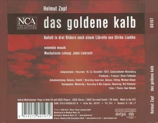 HELMUT ZAPF: DAS GOLDENE KALB NEW CD