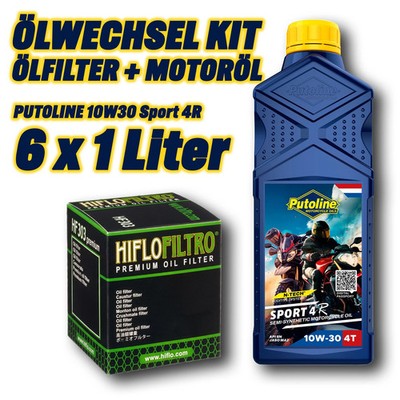 Ölfilter Motoröl Kit 6L 10W30 (für: Honda CMX 1100 Rebel DCT ABS SC83 21-23 )