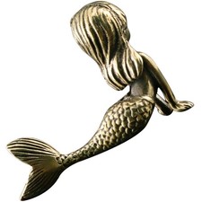 Retro Mermaid Ornaments Office Sculpture Figurine Elegant Statue