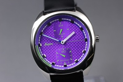 (最終値下げ) SEIKO ALBA デジタル クォーツ　腕時計 希少 RARE Seiko Alba Fusion VD77-KHF0 Small Second Purple Luminous Mens