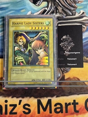 FADED YuGiOh! 2002 Harpie Lady Sisters MRD-009 MISPRINT INK LOSS