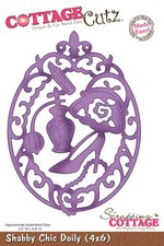 Fustelle Big Shot Sizzix Cottage Cutz 4x6 Shabby Chic Doily