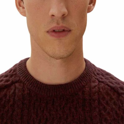 Felpa Uomo In Cotone S74gu0885s25030 Marrone