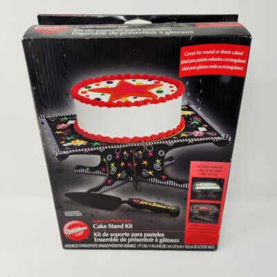 WILTON Aged to Perfection Cake Stand Kit plus cake server  G1
