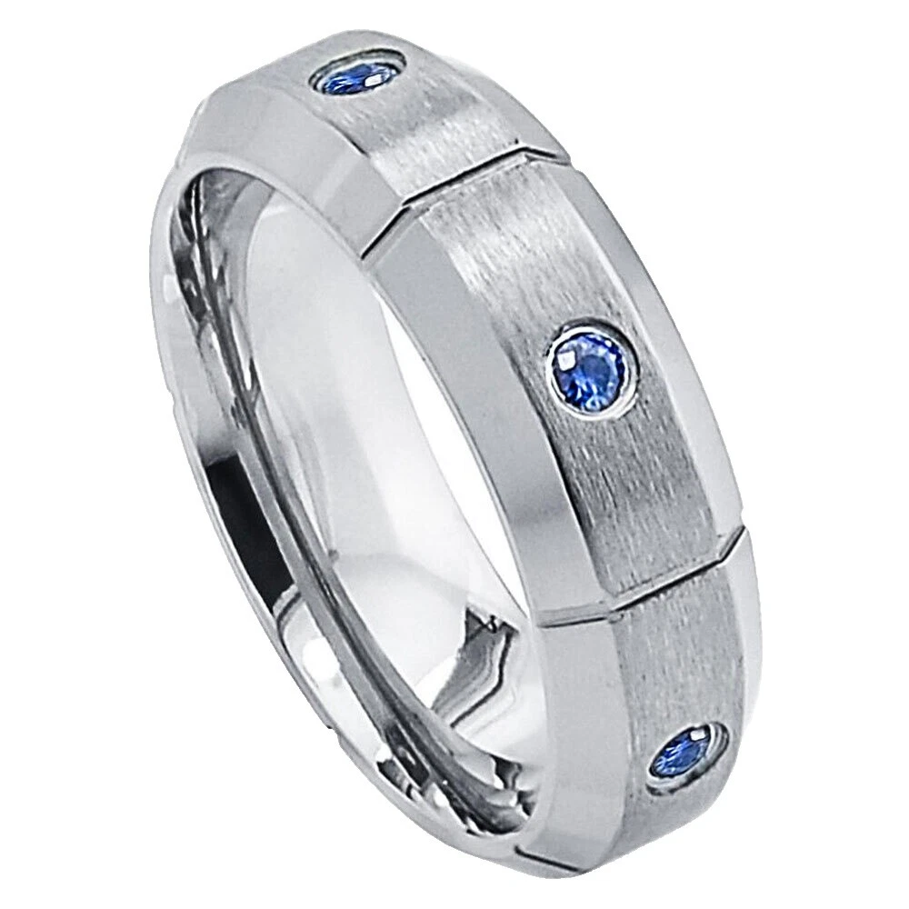 Sapphire Titanium Jewelry for Men