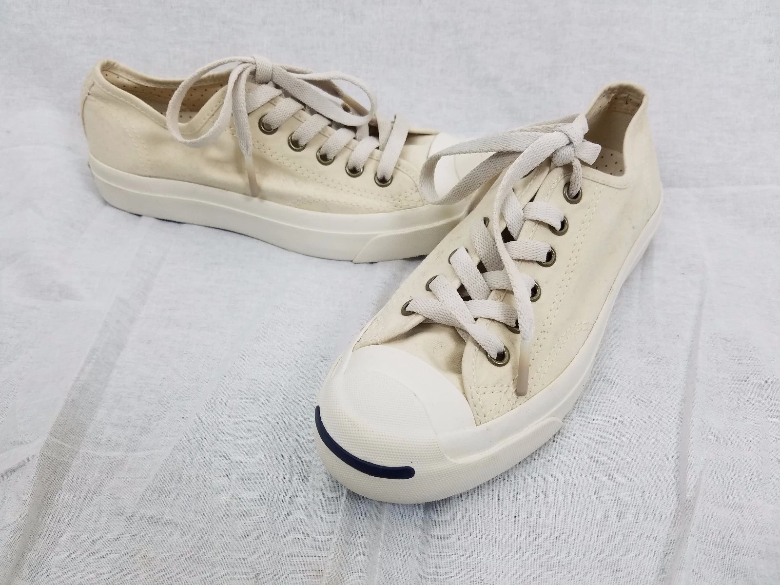 Converse Jack Purcell Factory Samples Unisex Uomo 5 Donna 7 Crema Avorio Naturale