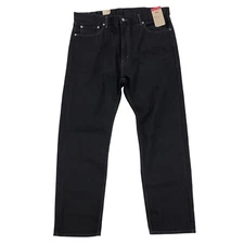 Levi's 505 Regular Fit Men's Jeans Black Wash 100% Cotton Non-Stretch