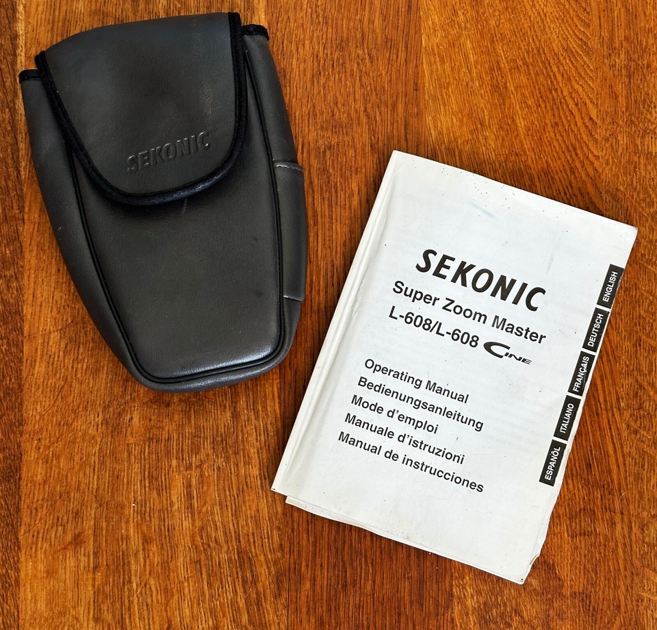 Sekonic L608 Cine Super Zoom Master Light Meter eBay