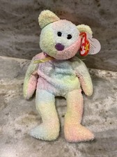 Ty Beanie Baby - GROOVY the Ty-Dyed Bear - MINT with MINT TAGS