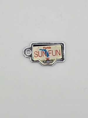Vintage 1990 Galoob Micro Machines License Plate Florida SUN FUN