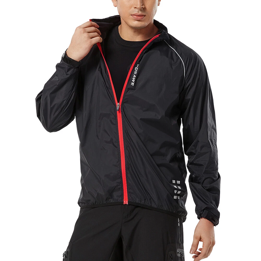 WOSAWE Ultralight Waterproof Men's Cycling Jacket Bike Windbreaker Riding Tops