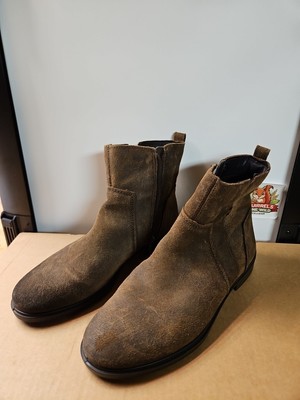 Ecco Boot Women Sz 6 US/37 EU  Tan/Brown Suede Ankle Boot NEW