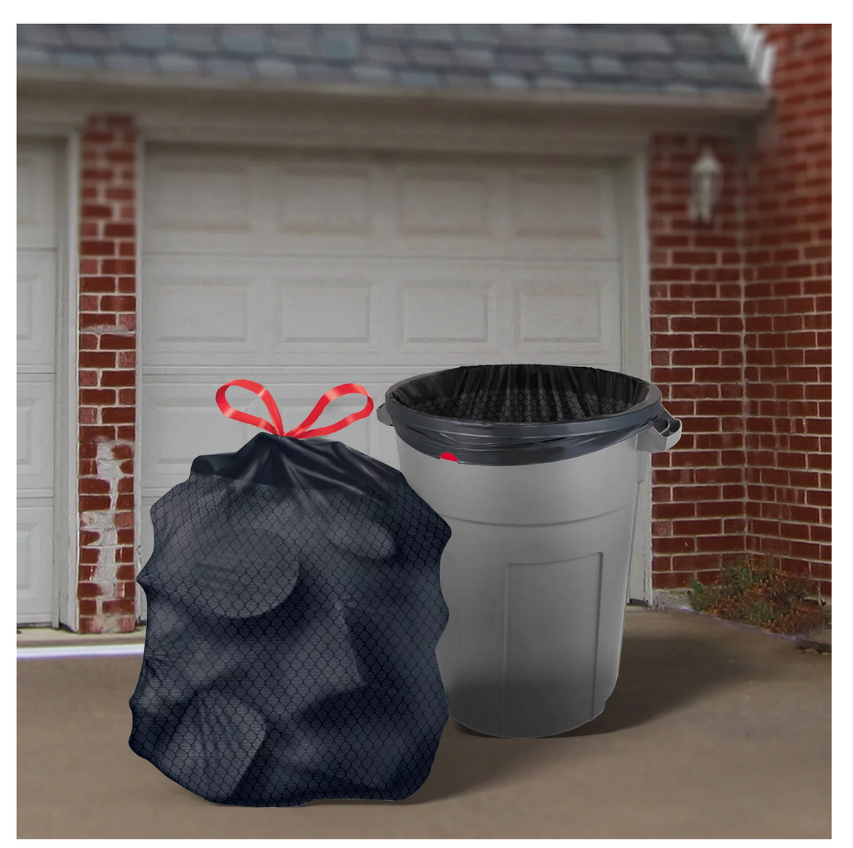 Member's Mark 33-Gallon Power-Guard Drawstring Trash Bags (90 ct