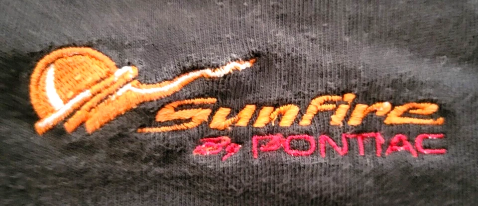 Pontiac Sunfire Polo Shirt Black Size Large Cutter and Buck Short Sleeve Y2K - Image 3 of 4