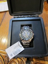 CITIZEN ECO-DRIVE PROMASTER NEW IN ORIGINAL BOX STAINLESS STEEL GREEN AND BLACK