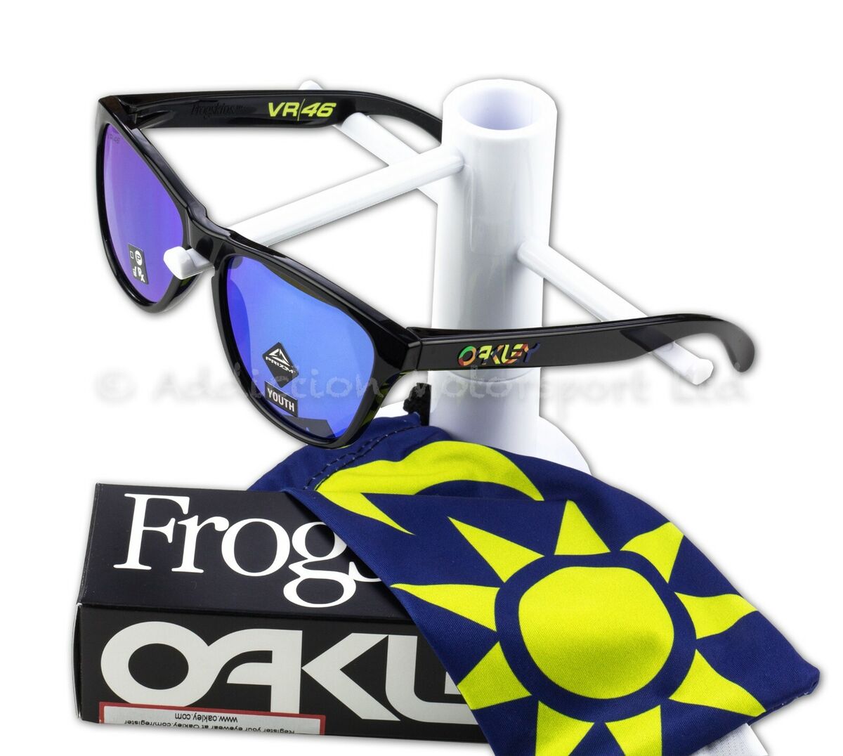 OAKLEY Kids Youth Frogskins XS Valentino Rossi VR46 Black OAKLEY Kids Youth Frogskins XS Valentino Rossi VR46 Black