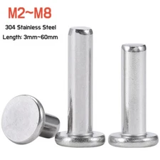 A2 Stainless Steel Solid Flat Head Rivets M2 M2.5 M3 M4 M5 M6 M8