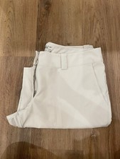 Nike Golf Tour Performance Dri-Fit White/ Tan Bermuda Shorts Men's Size 10 M