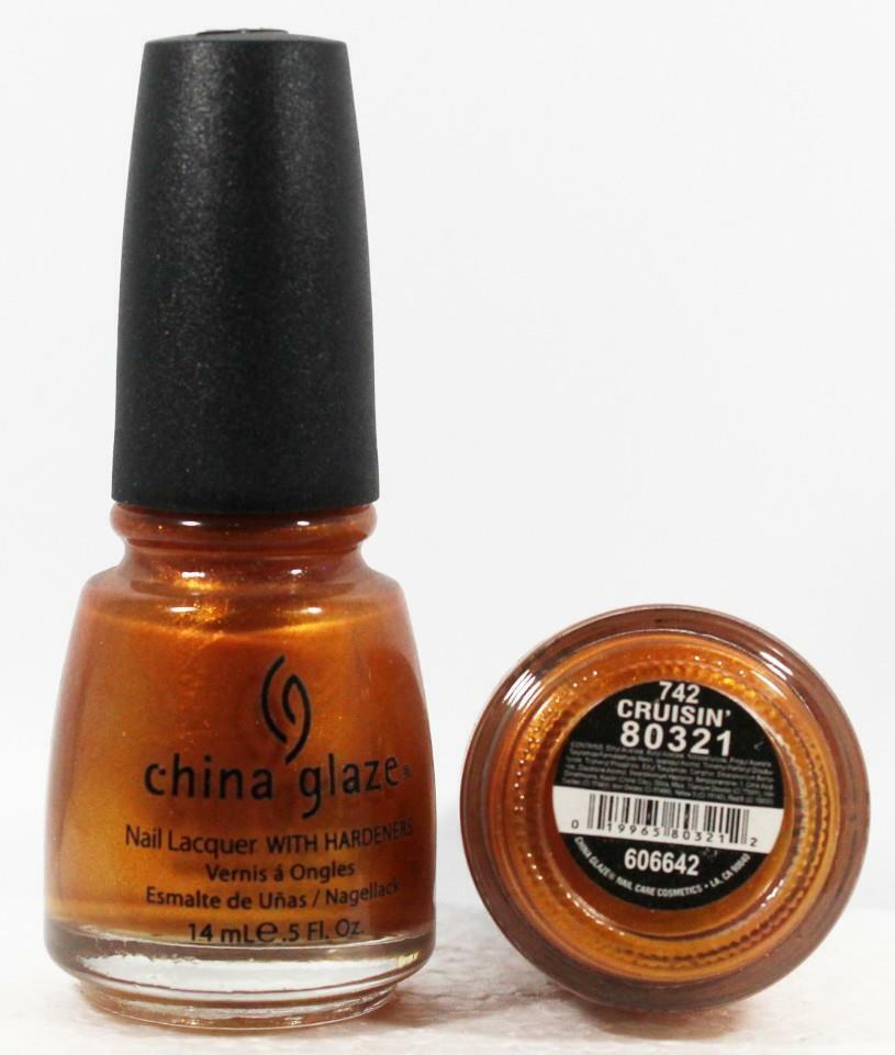 China Glaze Nail Lacquer # 742/80321 Cruisin'  (Copper Shimmer) FSB Free S&H