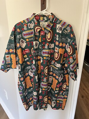 Vintage Shelter Island Outfitters  Casino  Shirt Men s Size 2X