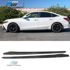 Fits 22-25 Honda Civic 11th Gen Sedan Side Skirts Carbon Fiber HPD Style - 2PCS