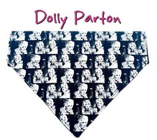 Dolly Parton Dog Bandana Over the Collar bandana Dog collar bandana Country sing