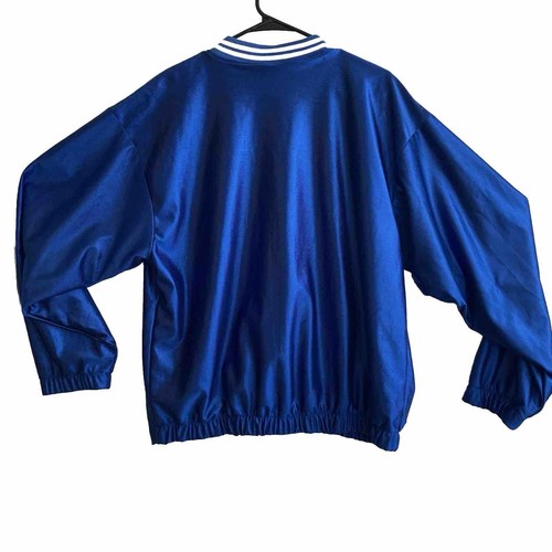 NWT VTG Augusta Sportswear Men's Blue Snap Jacket Size M(24x25), Mesh Lining USA - Picture 2 of 14