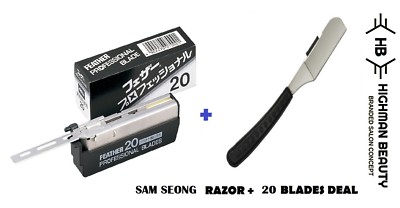 NEW Samsong Straight Kamisori Razor Similar to Feather artist club single edge 