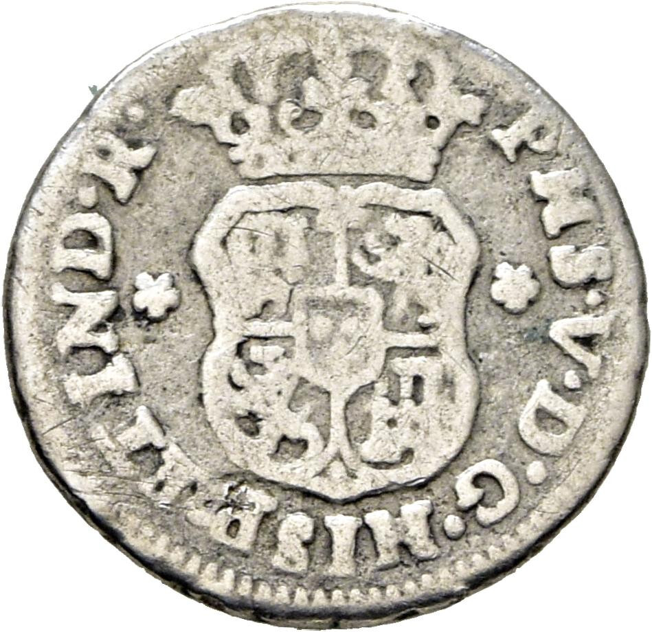 フェリペさま ☆ HISPANIC SILVER • COLONIAL ½ REAL 1746 • MEXICO (M) • FELIPE V