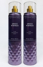 2 Bath  Body Works SWEET WHISKEY Fine Fragrance Mist Body Spray 8 oz