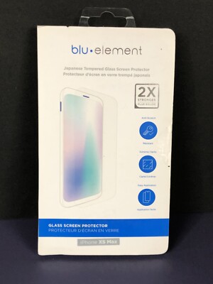 APPLE IPHONE ***XS MAX*** Blu Element Glass Screen Protector  - Clear