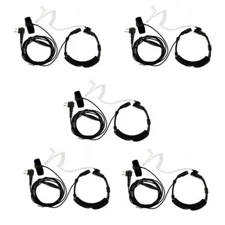5pcs Finger PTT Mic Air Tube Headset for Motorola CP040 EP450 CP180 CP185 Radio