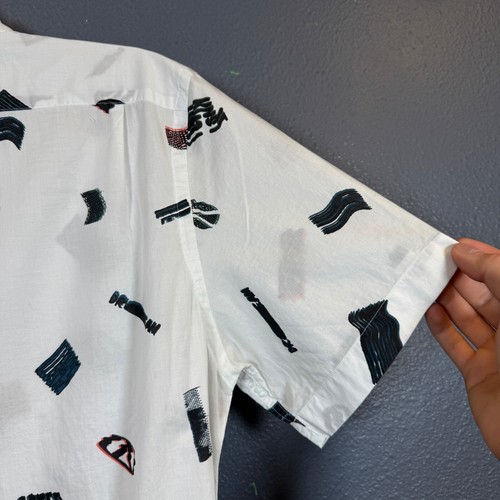 Paul Smith Jeans S men’s (xl kids) white short sleeve button up shirt - Picture 10 of 11