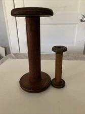 Antique Wooden Spools Small And Large