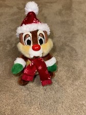 Walt Disney Parks Chip  Dale Chipmunk Christmas DALE Plush Stuffed Animal Toy