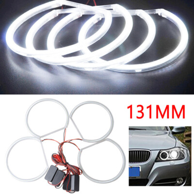 4x CCFL LED Angel Eyes Lamp Kit Halo Ring Car Headlight For BMW E36 E38 E39 E46