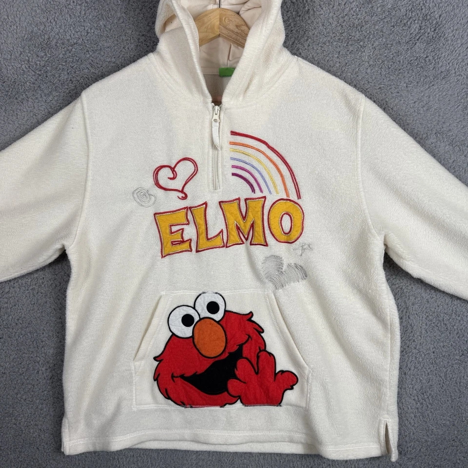 Sudadera con capucha vintage Sesame Street Elmo para mujer talla XL Foto 2 de 4