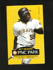 Pittsburgh Pirates Josh Bell 2020 Pocket Schedule Giant Eagle